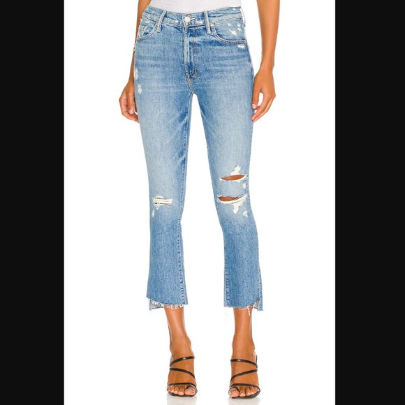 NWT Mother Superior Insider Crop Step Fray in Holy Melancholy W/ Distressing